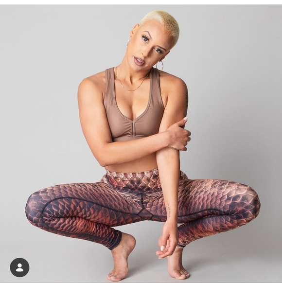 🤎🐉Niyama Sol Cinnamon Dragon 🐉 barefoot leggings XS BNWT - Picture 6 of 6